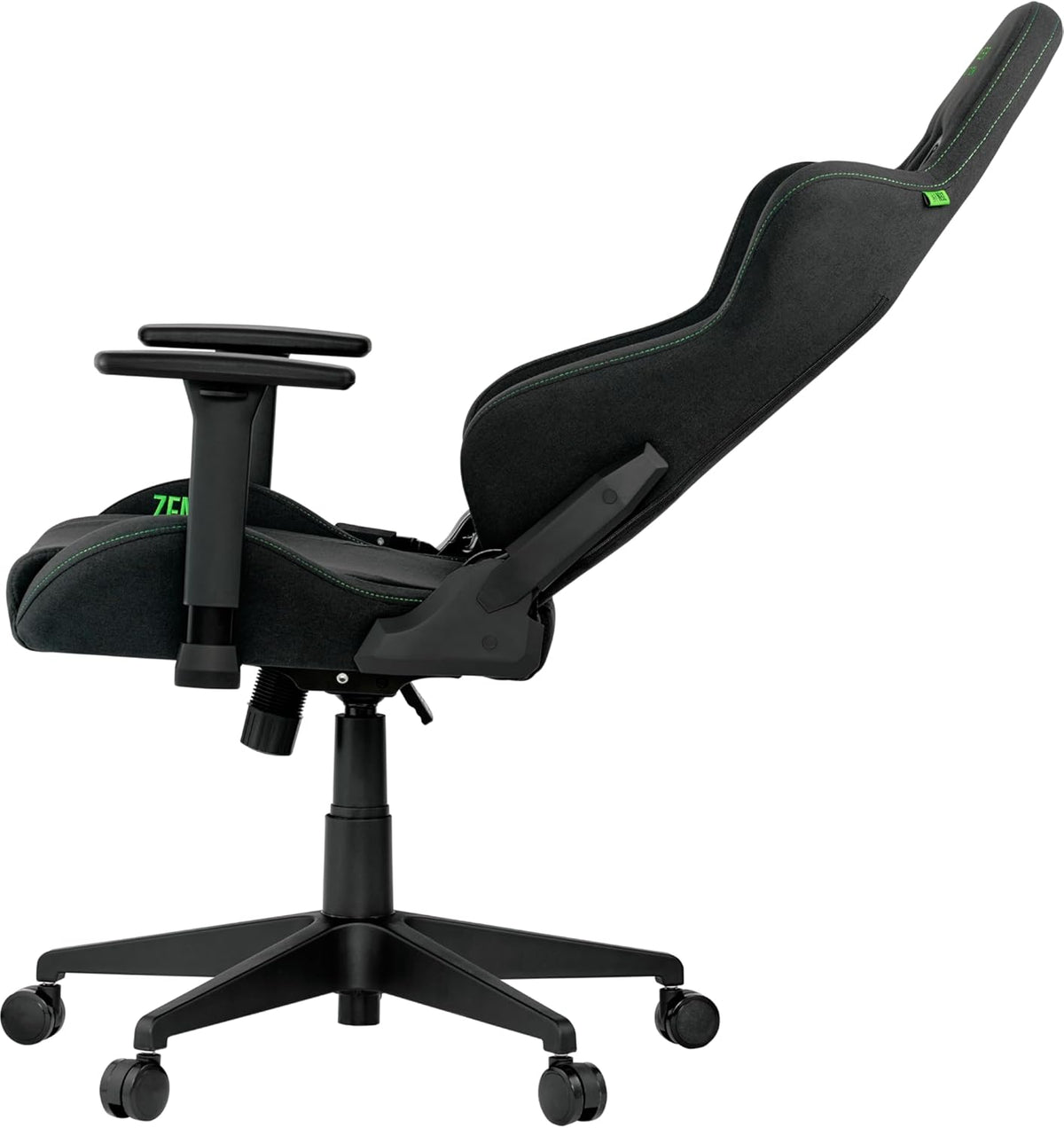Razer Edition TAROK Essentials X Cloth PC Gaming Stuhl Stoff - atmungsaktiver Stoffbezug, Softcoat 1D Armlehnen, Wippfunktion, Lendenkissen und Kopfkissen, bis 130kg, schwarz
