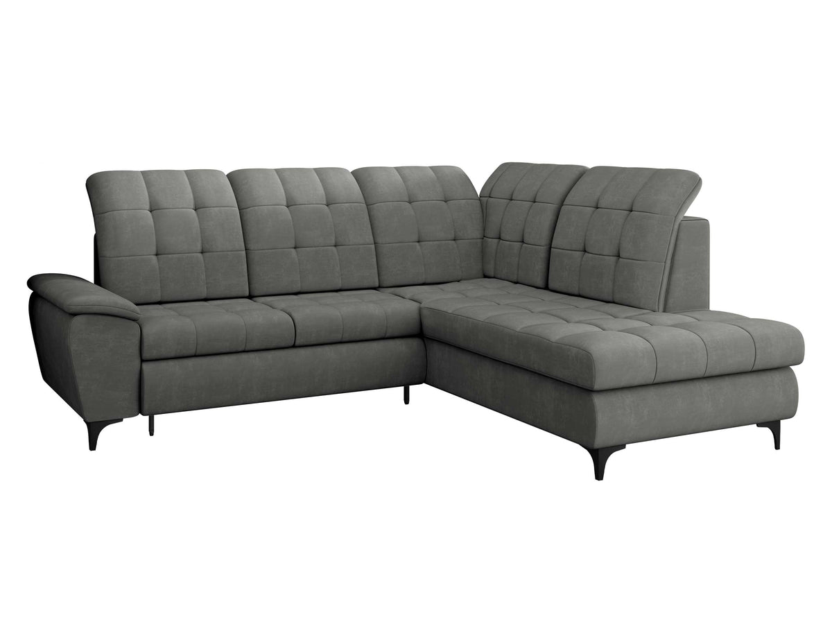 Mirjan24 Ecksofa Ferulk mit Bettkasten, 4 Sitzer L-Form Sofa mit Schlaffunktion, Eckcouch für Wohnzimmer, Couch mit Bettfunktion (Neve 03, Seite: Links)