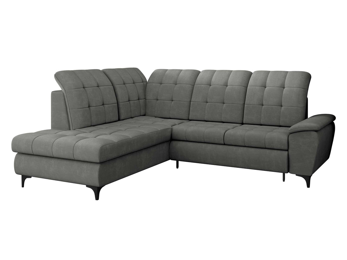 Mirjan24 Ecksofa Ferulk mit Bettkasten, 4 Sitzer L-Form Sofa mit Schlaffunktion, Eckcouch für Wohnzimmer, Couch mit Bettfunktion (Neve 03, Seite: Links)