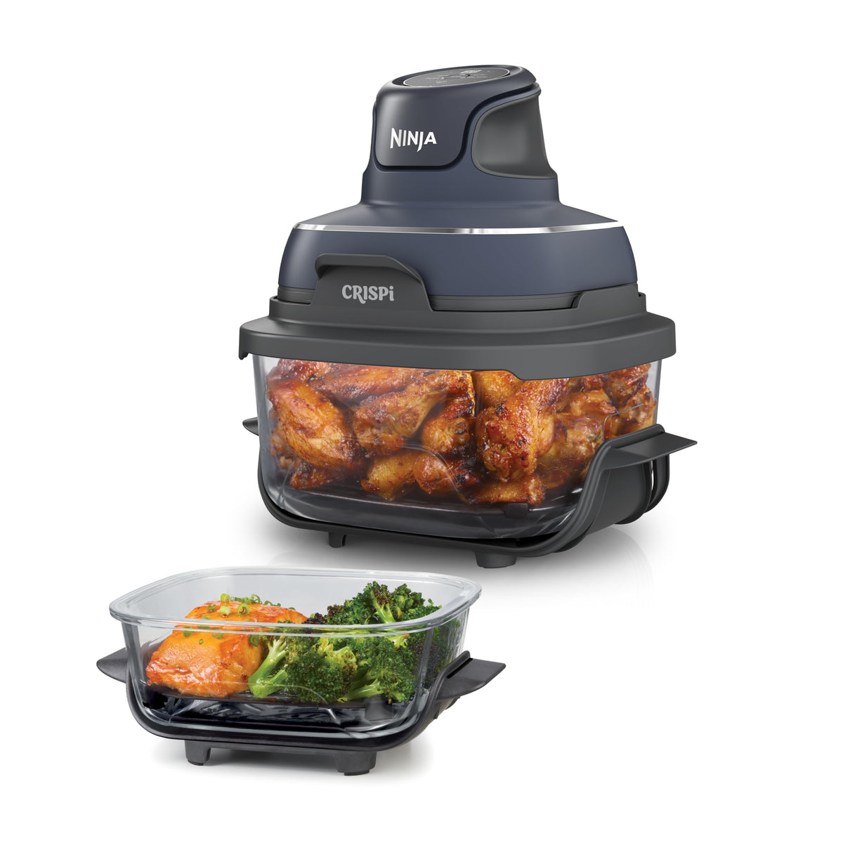 Ninja CRISPi tragbare Air fryer Heißluftfritteuse, Stone Gold FN101EUSTGD